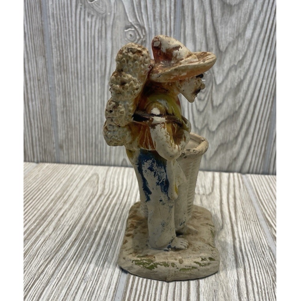 Vintage Ceramic Mexican Man Sombrero Planter Figurine Japan Folk Art 5.25" - Picture 2 of 8